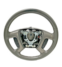 2014 GMC Yukon XL Steering Wheel Gray 28050029 OEM*WORN OFF*