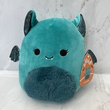 Squishmallows Lucasta The Teal Bat Halloween Plush Soft Toy 7.5”