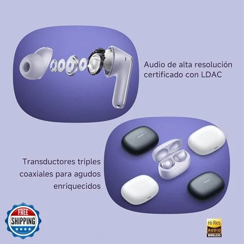 Xiaomi Redmi Buds 6 Pro, Audio Real, Audio Hi-Res con Dual D coaxial Foto 2 de 4