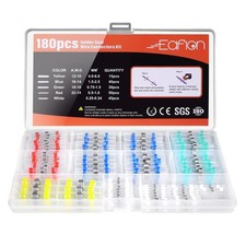 Solder Seal Wire Connectors - Marine Grade Heat Shrink Butt Connectors Kit - ...