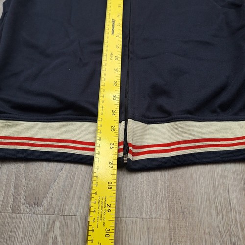 Billabong Track Jacket Size Large Full Zip Blue Tan Red Vintage - Picture 3 of 8