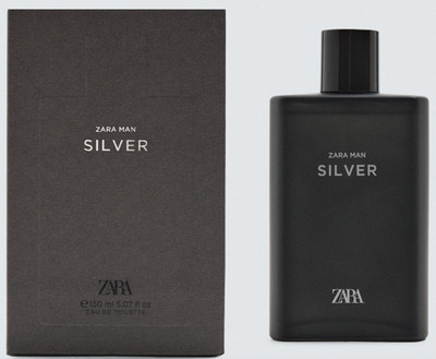 Zara Man Silver Eau De Toilette EDT 5.07 oz / 150ML Large New with Box