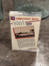 20 Greatest Hits 1961 by Various Cassette, 1987, Deluxe 