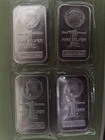 4 x 1oz silver bars .999 Pure.