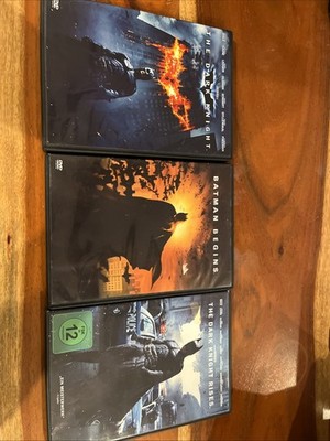 Batman Begins & The Dark Knight & The Dark Knight Rises - 3 DVDs -