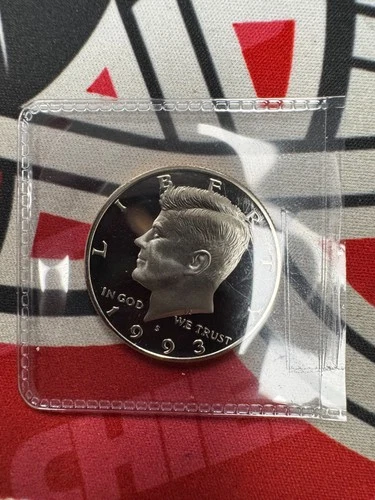 1993 S PROOF 90% SILVER KENNEDY HALF DOLLAR FROM PROOF SET