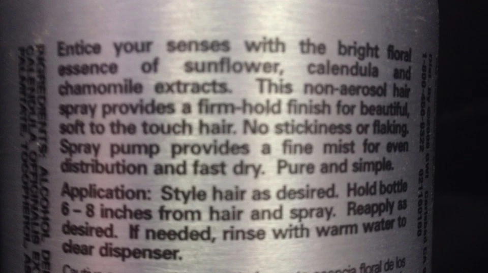 Back To Basics Sunflower Firm Hold Spritz Non-Aerosol Spray 8.5oz - Image 3 of 4