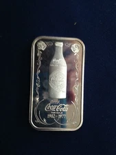 1977 World Wide Mint Coca Cola Huntsville Alabama WWM-67 Silver Art Bar E4971