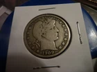 1909 P circulated Barber half dollar in fine condition