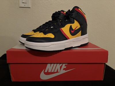 NIKE DUNK HIGH UP VARSITY MAIZE/MIDNIGHT NAVY SIZE 10 [DH3718-701]