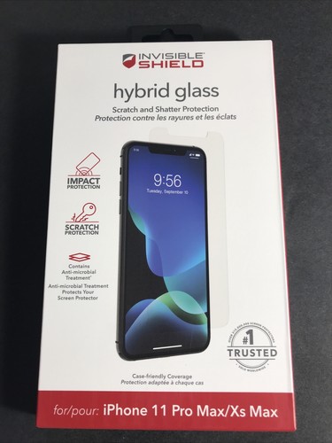 New ZAGG Invisible Shield Hybrid Glass iPhone 11 Pro/x/xs Eye Impact Protection - Bild 1 von 4