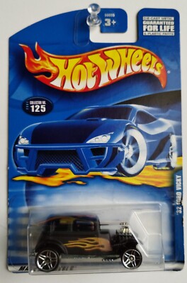 32 Ford Vicky Collector #125 Black Hot Wheels with Flames