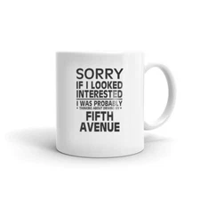 Thinking About Driving My Fifth Avenue Tea Coffee Ceramic Mug Office Work Cup 