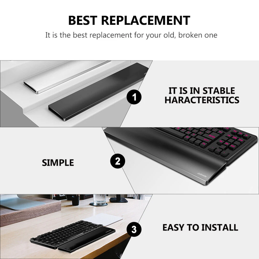 Aluminum Alloy Mechanical Keyboard Wrist Rest for 87 Keys Hand Support