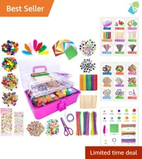 Ultimate Kids Craft Supplies - 1405-Pc DIY Art Kit with Multicolor Components