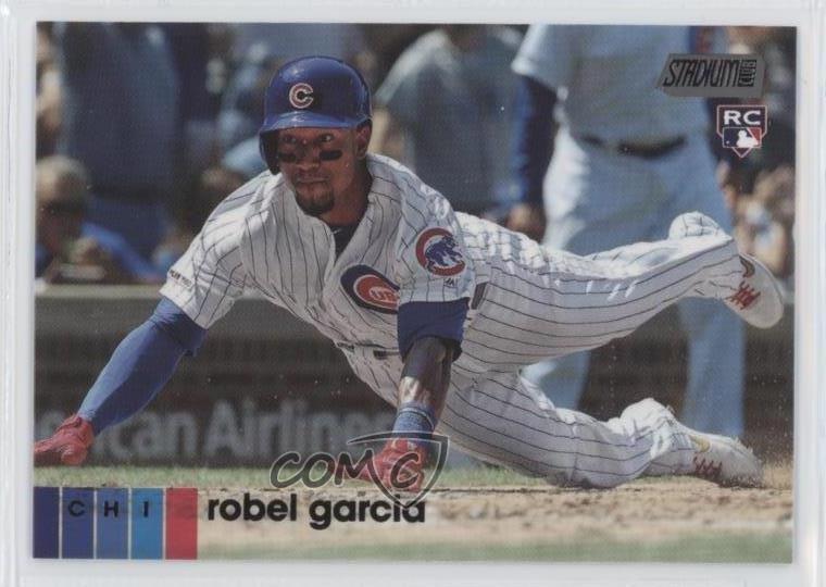2020 Topps Stadium Club Black Foil Robel Garcia #47 Rookie RC