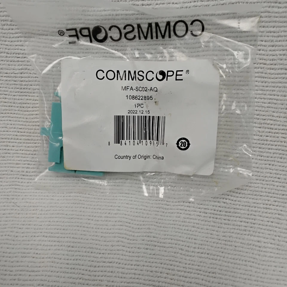 Commscope LazrSPEED SC Duplex Adapt Aqua  MFA-SC02-AQ Lot Of 12 Sealed  - Image 2 of 2