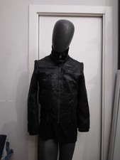 OVS giacca in vera pelle usato uomo man Tg 46 nero  XYC1025L