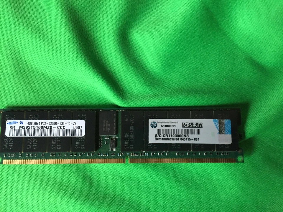 345115-861 HP 4GB PC2-3200 DDR2 2X4GB -MEM ~~~ 345115-061 - Image 2 of 2
