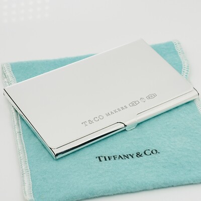 Buy Tiffany & Co Business Card Holder 925 Makers in Sterling Silver