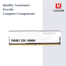 RAM Kingbank Desktop DDR5 Silver 32G 6000 RAM - 32 GB DDR5 6000 MHz CL36 288 pin