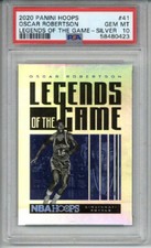 2020 PANINI HOOPS LEGENDS OF THE GAME SILVER #41 OSCAR ROBERTSON LE PSA 10 RARE