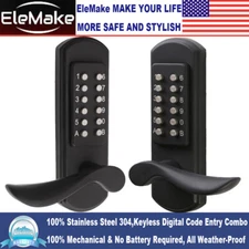 Mechanical Smart Door Lock Keyless Entry Door Security Privacy Code KeyPad USA