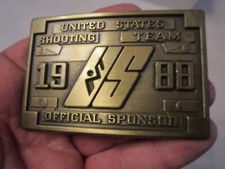 1988 UNITED STATES SHOOTING TEAM BELT BUCKLE - XXIV OLYMPIAD - SEOUL KOREA GW17