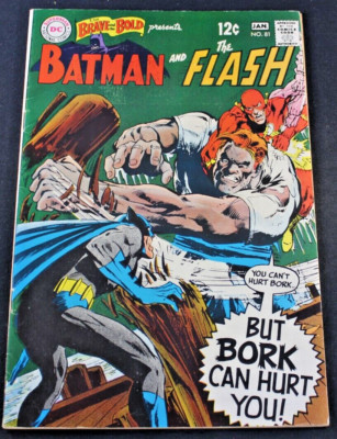 Brave & Bold 81 Batman Flash Early Neal Adams Bork FN-VF 7.0 Comic