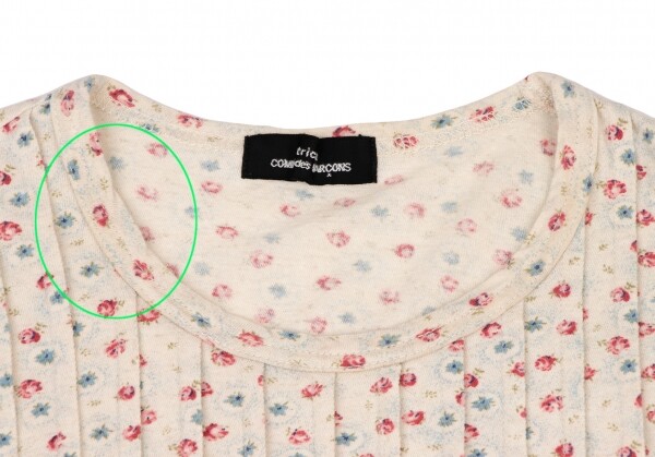 tricot COMME des GARCONS Flower Printed Tuck T-shirt Size XS