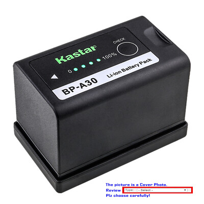 Kastar Fully Decoded Battery Replacement for Canon BP-A30 A30 Canon XF605 4K UHD