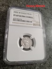 2002 W 1/10 oz $10 PROOF Platinum Eagle PF69 NGC EXCELLENT LOW PRICE!! 1689.50 per troy oz