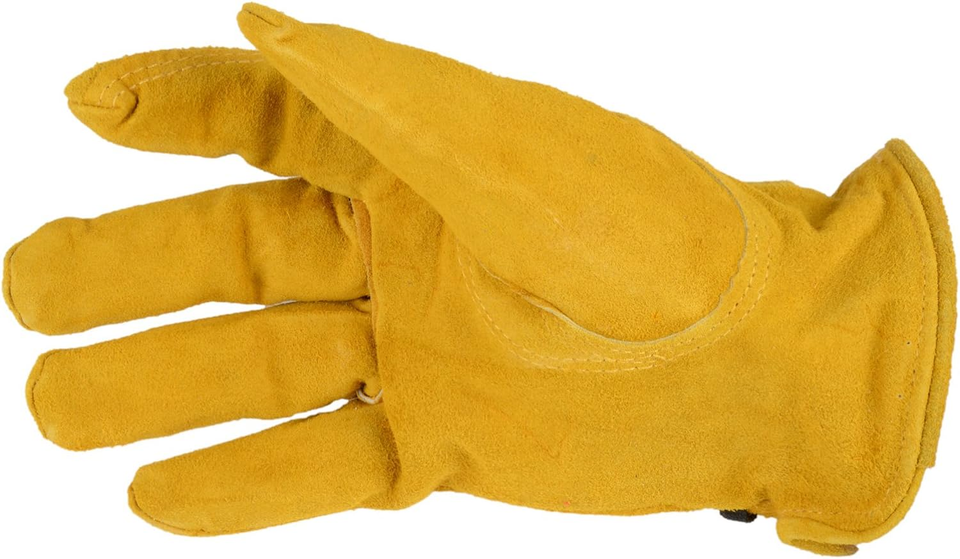 53133 Cowhide Leather Driver Suede Men'S Gloves, Medium, Brown eBay