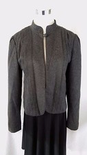 Vintage Stirling Cooper Blazer Jacket Womens 12/13 M/l Gray Wool Blend Pleated