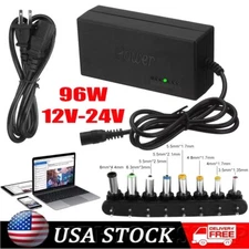 96W Universal Laptop Charger Adapter For Notebook 12-24V Adjustable Power Supply