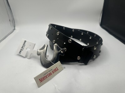 True Religion Rhinestone Horse Shoe Black/White Belt - Set 2 - Women\'s Size L/XL True Religion Rhinestone Horse Shoe Black/White Belt - Set 2  main image 4