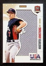 2014 Kristofer Armstrong Panini USA Baseball Rookie Jumbo Jersey 15/49