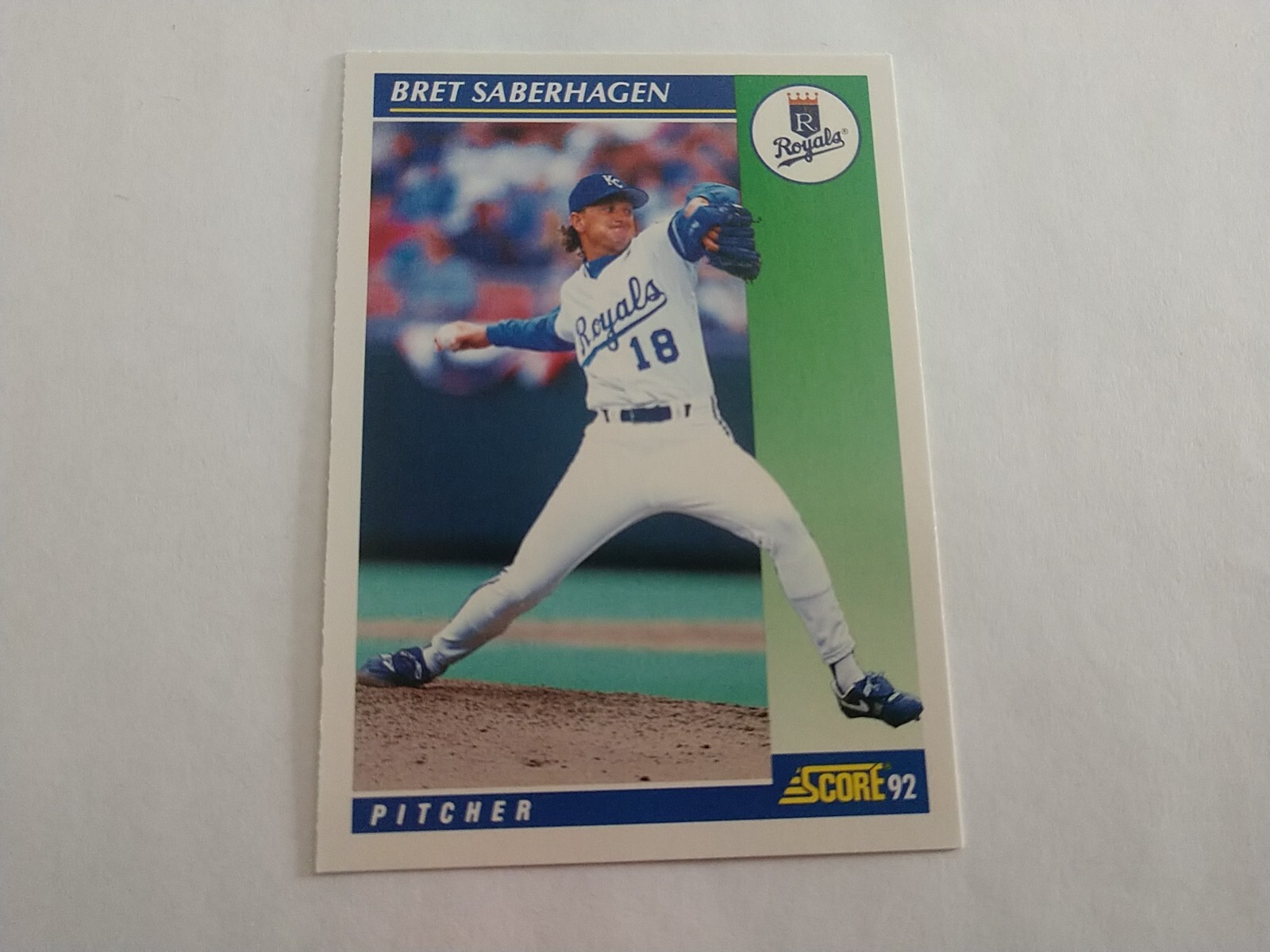 1992 Score - #6 Bret Saberhagen Kansas City Royals 