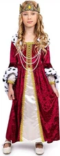 Dress-Up-America Queen Costume for Girls - Kids Renaissance Princess Costume...