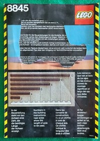 Vintage 1981 LEGO 8845 Technic Expert Builder 100% Complete  Instructions + Box!