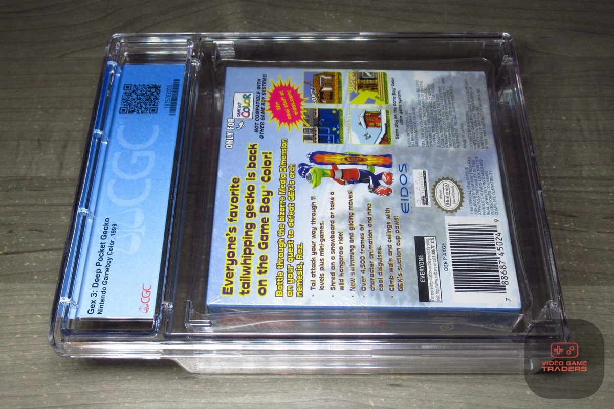 CGC 9.6 A+ - Gex 3: Deep Pocket Gecko Game Boy Color, GBC 1999 NEW