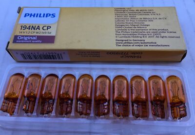 10 Phillips 194NA Cp Original Equipment Automotive Miniature Light ...