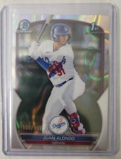 Juan Alonso 2023 Bowman Chrome 1st Bowman Lava Refractor 108/399 Dodgers BCP-137