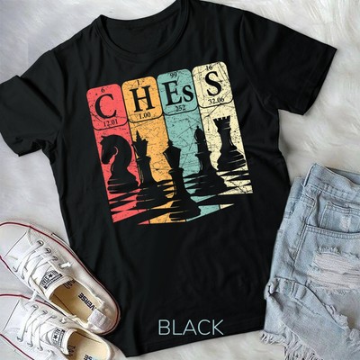 Chess Periodic Table Elements Nerd Chess Player Vintage T-Shirt Unisex T-shirt