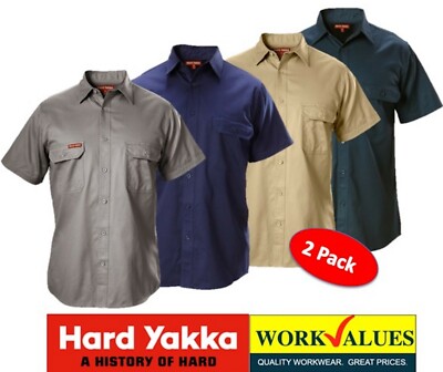 Hard Yakka Short Sleeve Cotton Drill Work Shirt Y07510