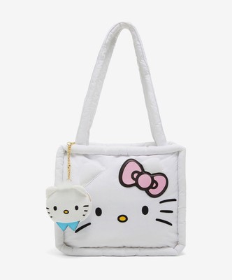 Hello Kitty Dear Daniel Shoulder Bag Purse & Coin Purse Puffer TOTE NEW