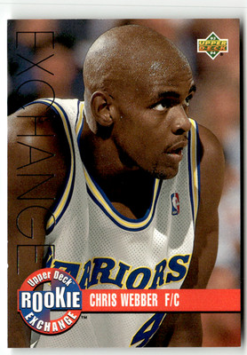 1993 Upper Deck NBA Rookie Exchange No. RE1 Chris Webber Rookie