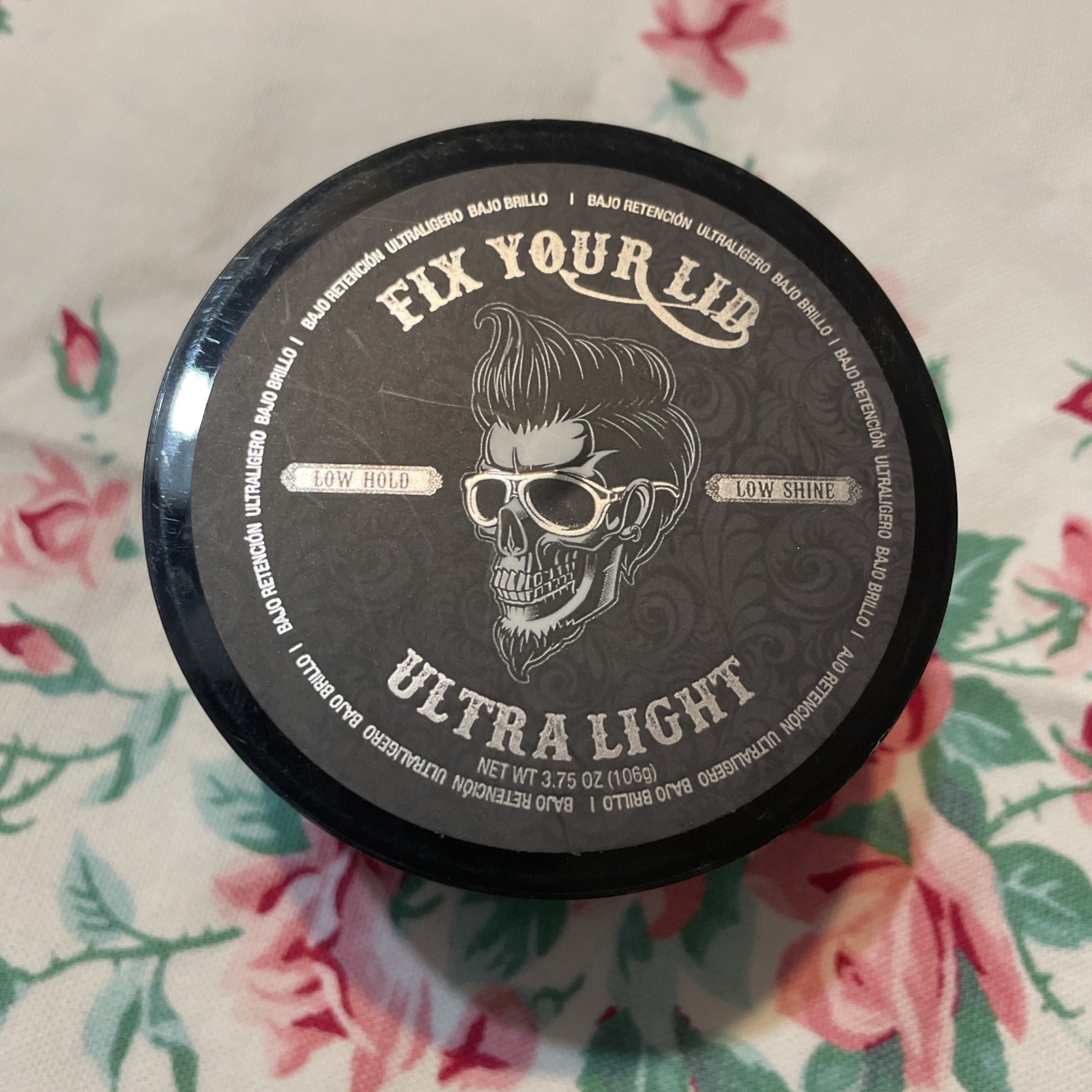 Fix Your Lid Ultra Light Pomade for Men Water-Based Pomade Low Hold Low Shine