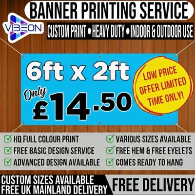 PVC Vinyl Outdoor Banner individuell bedruckt Werbeschild robust wasserdicht
