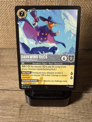 #ad Lorcana Winterspell Darkwing Duck Cool Under Pressure Legendary Regular M $9.99